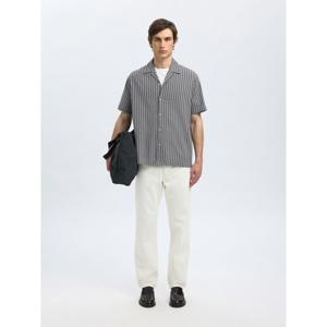 Selected Homme Relaxed Ace Seersucker Short Sleeve Shirt